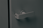 3-point turn handle in all-welded cabinet