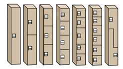 Plastic Locker Configurations