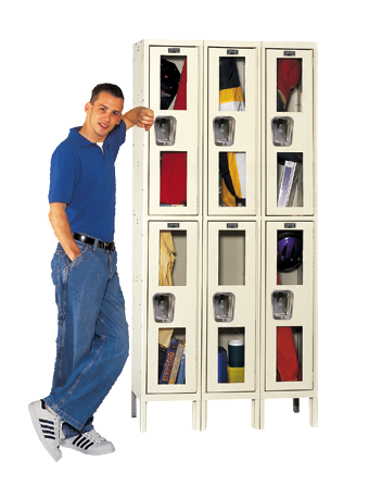 Safety View Windowed Wardrobe and Box Lockers