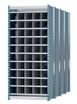 Deep Bin Shelving - 50 bins