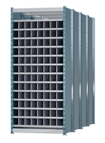 Deep Bin Shelving - 96 bins