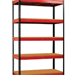 wood shelves